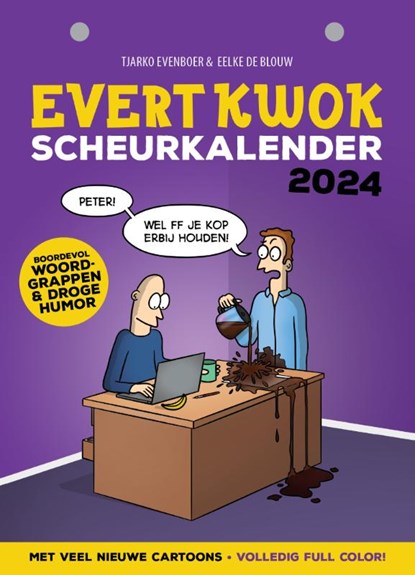 Evert Kwok Scheurkalender 2024, Tjarko Evenboer ; Eelke de Blouw - Paperback - 9789083295824