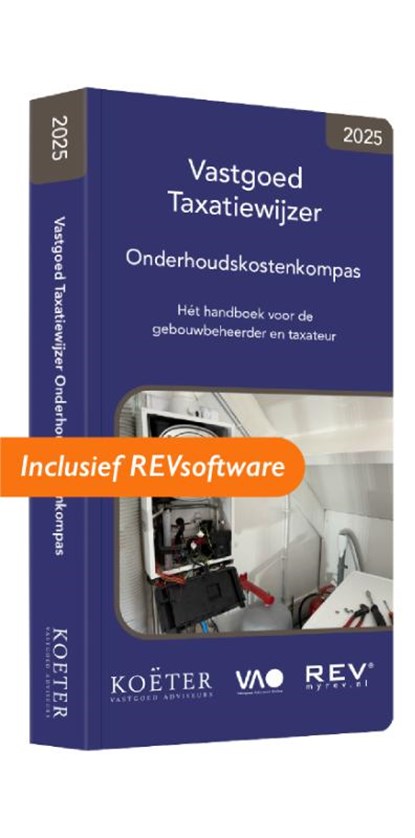 Vastgoed taxatiewijzer onderhoudskostenkompas 2025, Koeter Vastgoed Adviseurs - Paperback - 9789083316376