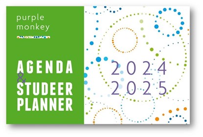 Purple Monkey Agenda & Studeerplanner 2024-2025, John Cliteur - Gebonden - 9789083329802