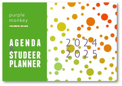 Purple Monkey Agenda & Studeerplanner A4-variant 2024-2025, John Cliteur - Gebonden - 9789083329819