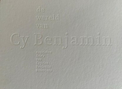 De wereld van Cy Benjamin, niet bekend - Gebonden - 9789083367385