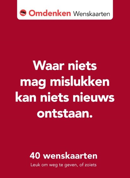 40 Omdenken wenskaarten, Berthold Gunster - Gebonden - 9789083442969