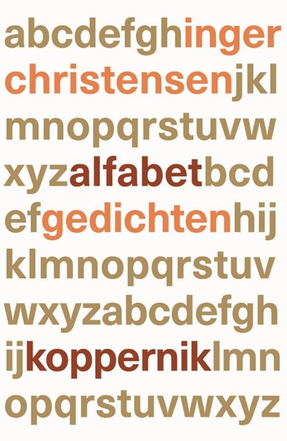 alfabet, Inger Christensen - Paperback - 9789083572420
