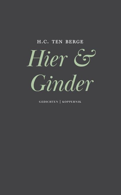 Hier & Ginder, H.C. ten Berge - Paperback - 9789083572451