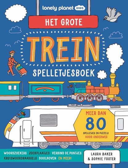 Het grote trein spelletjesboek, Laura Baker - Paperback - 9789083625799