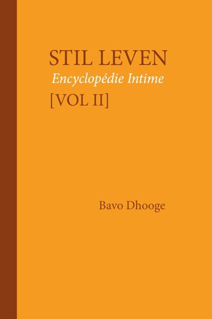 Stil leven Vol II, Bavo Dhooge - Gebonden - 9789083672236