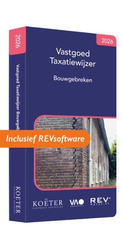 Vastgoed Taxatiewijzer Bouwgebreken 2026, Koeter Vastgoed Adviseurs - Paperback - 9789083675527