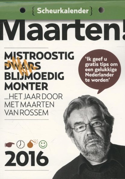 Maarten! Scheurkalender, Maarten van Rossem - Paperback - 9789085714910