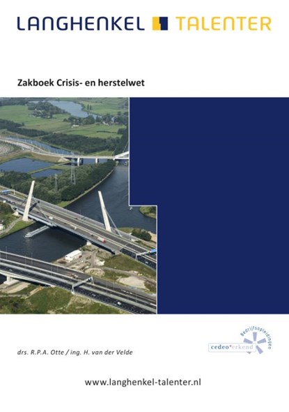 Zakboek Crisis- en herstelwet, R.P.A. Otte ; H. van der Velde - Paperback - 9789086351077