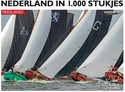 Nederland in 1.000 stukjes - Skûtsjesilen - Puzzeltijd, niet bekend - Overig - 9789086518258