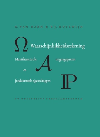 Waarschijnlijkheidsrekening, Klaas van Harn ; Peter Holewijn - Paperback - 9789086597949