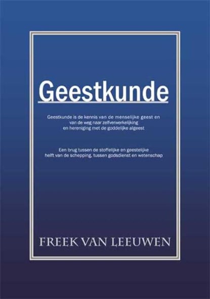 Geestkunde, Freek van Leeuwen - Ebook Adobe PDF - 9789086662401