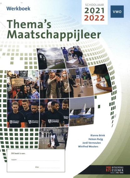 Thema's Maatschappijleer VWO 2021-2022 werkboek, Jasper van den Broeke - Paperback - 9789086744312