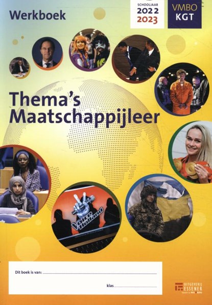 Thema's Maatschappijleer vmbo kgt 2022-2023 werkboek, Merijn Brada - Paperback - 9789086744879