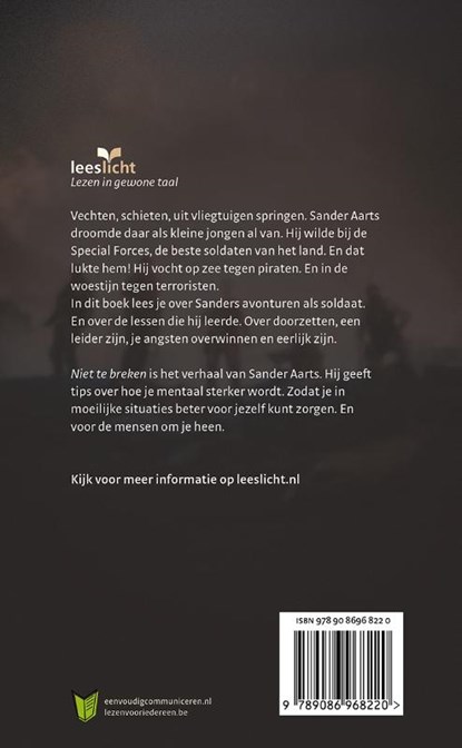 Niet te breken; in makkelijke taal, Sander Aarts - Paperback - 9789086968220