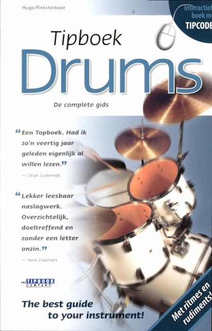 Tipboek Drums, Hugo Pinksterboer - Paperback - 9789087670047