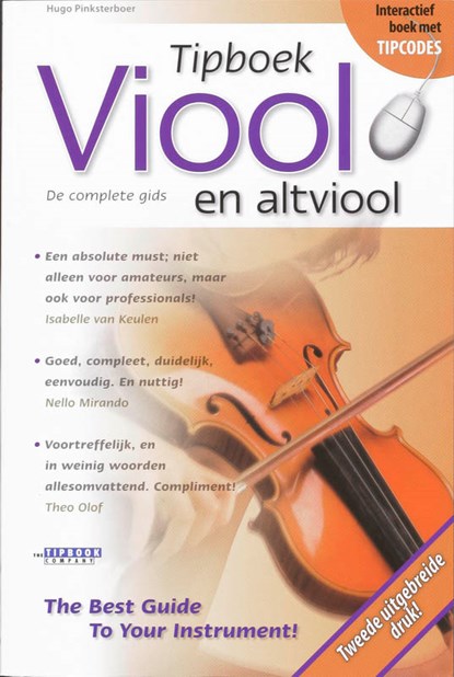 Tipboek Viool en altviool, Hugo Pinksterboer - Paperback - 9789087670092