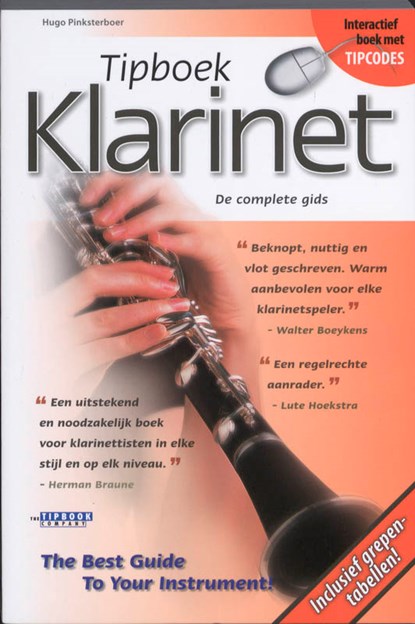 Tipboek Klarinet, Hugo Pinksterboer - Paperback - 9789087670160