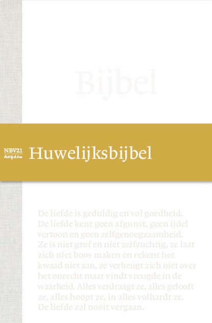 Bijbel NBV21 Huwelijksbijbel, NBG - Gebonden - 9789089124067