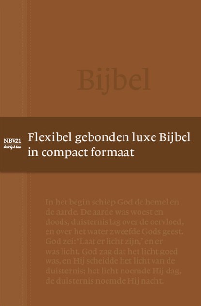 Bijbel NBV21 Compact Tijdloos, NBG - Paperback - 9789089124104