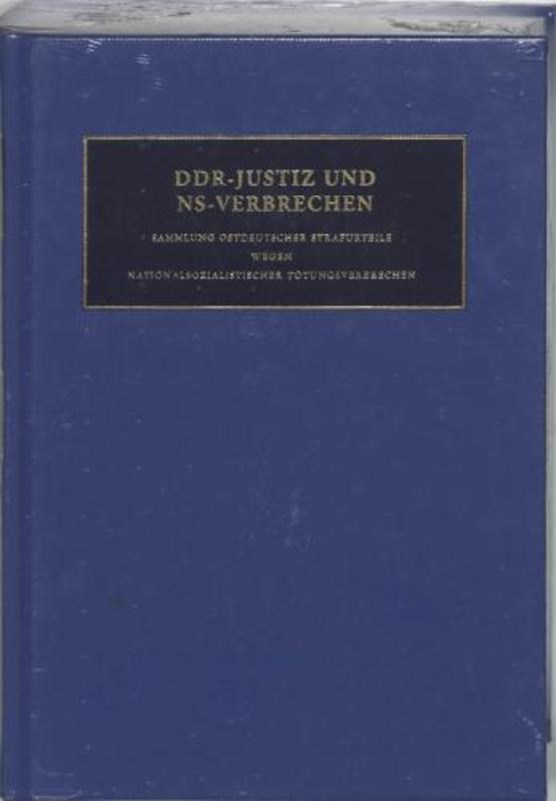 DDR-Justiz und NS-Verbrechen XIV