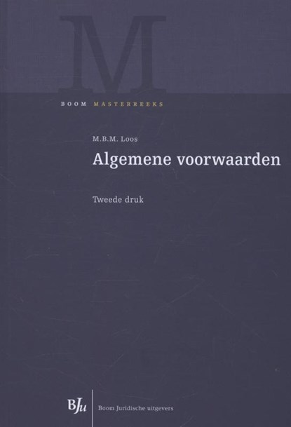 Algemene voorwaarden, M.B.M. Loos - Gebonden - 9789089748379