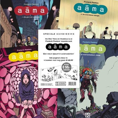 SET AANBIEDING - Aama 1 t/m 4, Frederik Peeters - Paperback - 9789089883230