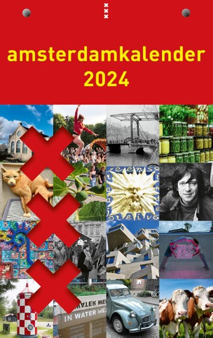 Amsterdamkalender 2024, Bas van Lier ; Ariëla Legman - Paperback - 9789090375960
