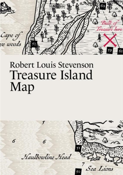 Robert Louis Stevenson, Treasure Island Map, Martin Thelander - Paperback - 9789152721742