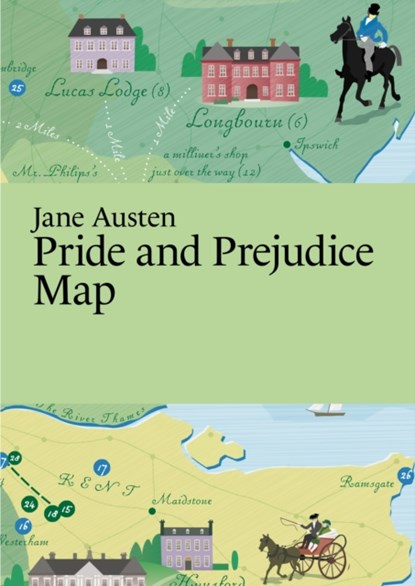Jane Austen, Pride and Prejudice Map, Martin Thelander - Paperback - 9789152770931