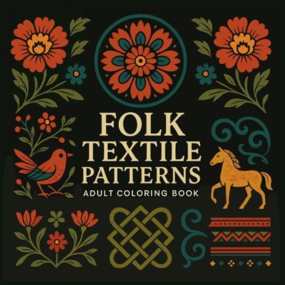 Folk Textile Patterns - Adult Coloring Book, Chris Martin - Paperback - 9789156962943