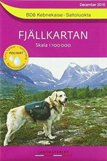 Fjällkartan 1 : 100 000 BD8 Kebnekaise - Saltoluokta Bergwanderkarte, niet bekend - Gebonden - 9789158895867