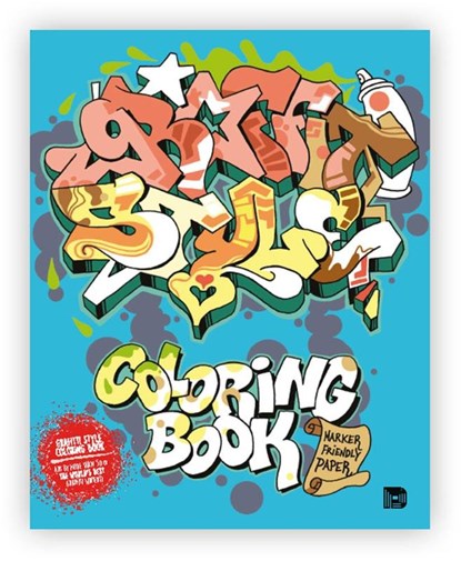 Graffiti Style Coloring Book, Bjorn Almqvist ; Tobias Barenthin Lindblad - Paperback - 9789188369055
