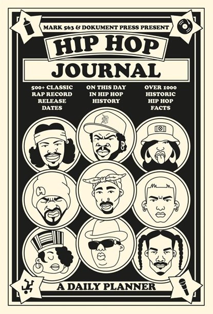 Hip Hop Journal: A Daily Planner, Mark 563 ; Bjorn Almqvist - Paperback Gebonden - 9789188369444
