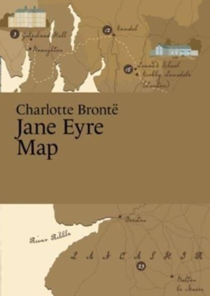 Charlotte Bronte, Jane Eyre Map, Martin Thelander - Paperback - 9789198945607
