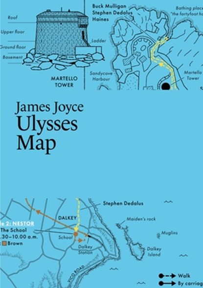 James Joyce, Ulysses Map, Martin Thelander - Paperback - 9789198945652