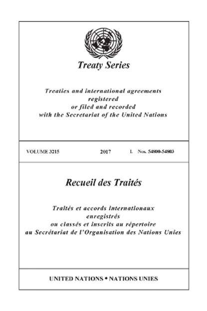 Treaty Series 3215, United Nations Office of Legal Affairs - Paperback - 9789210033145