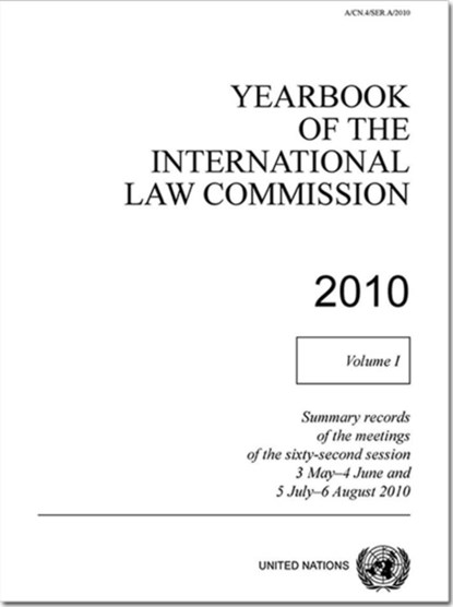 Yearbook of the International Law Commission 2010, United Nations: International Law Commission - Paperback - 9789211338348