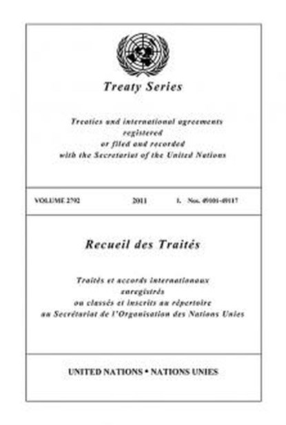 Treaty Series 2792, United Nations Office of Legal Affairs - Paperback - 9789219007604