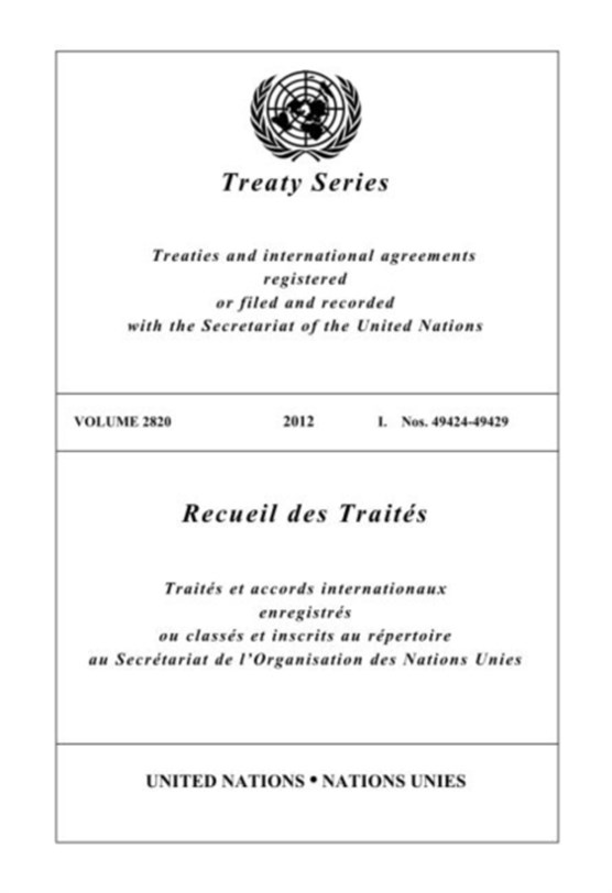Treaty Series 2820 (English/French Edition)