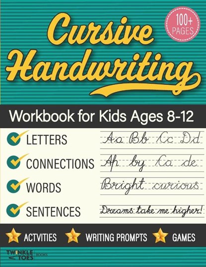 Cursive Handwriting Workbook for Kids Ages 8-12, Aijaz Amirani ; Twinkle Toes - Paperback - 9789334226485