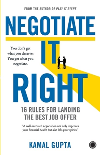Negotiate It Right, Gupta - Paperback - 9789349358362