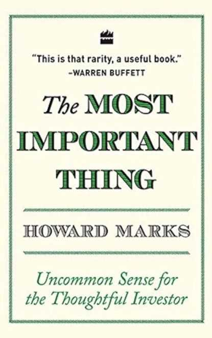 The most important thing, Howard Marks - Paperback - 9789353022792