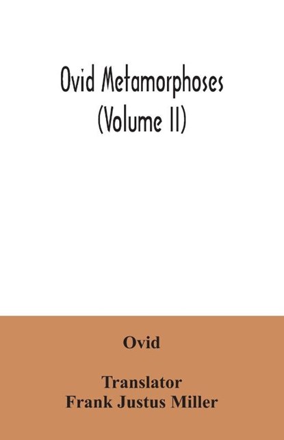 Ovid Metamorphoses (Volume II), Ovid - Paperback - 9789354034558