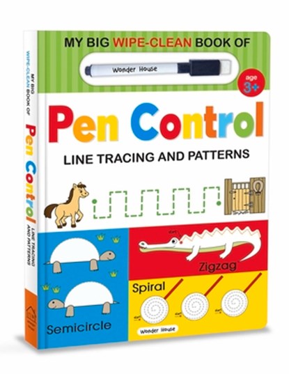 My Big Wipe And Clean Book of Pen Control for Kids, Wonder House Books - Gebonden - 9789354401206
