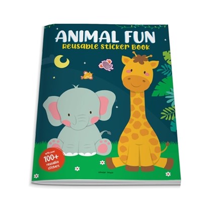 Animal Fun Reusable Sticker Book?for Children, Wonder House Books - Paperback - 9789354405389