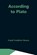 According To Plato, FRANKFORT MOORE,  Frank - Paperback - 9789354591129