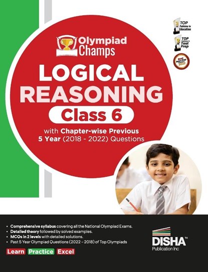 Olympiad Champs Logical Reasoning Class 6 with Chapter-wise Previous 5 Year (2018 - 2022) Questions | Complete Prep Guide with Theory, PYQs, Past & Practice Exercise |, Disha Experts - Paperback - 9789355643889