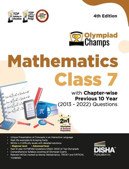 Olympiad Champs Mathematics Class 7 with Chapter-wise Previous 10 Year (2013 - 2022) Questions 4th Edition | Complete Prep Guide with Theory, PYQs, Past & Practice Exercise |, Disha Experts - Paperback - 9789355644299