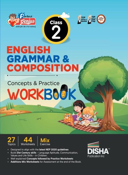 Perfect Genius Class 2 English Grammar & Composition Concepts & Practice Workbook | Follows NEP 2020 Guidelines, Disha Experts - Paperback - 9789355644749